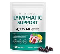 Lymphatic Drainage Supplements, Herbal Blend for Immune and Fluid Health for Men Women, Formula for Lymph System Balance (120 Softgels)