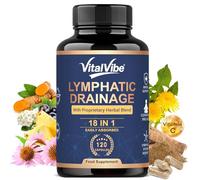 Lymphatic Drainage, Water Detox - Reduce Lymph Swelling 120 Vegan Capsules