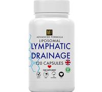 Lymphatic Drainage & Water Retention Supplement, 120 Capsules 1-A-Day 4 Month Supply | 18-in-1 Complex, Dandelion, Burdock, Bromelain, Probiotics, Sea Moss | Fluid Balance Support | Vegan | UK Company