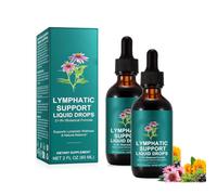 Lymphatic Drops,Lymph System Support Supplement,Burdock Root & Echinacea Natural Herbal Blend,for Daily Lymph Cleanse & Immunity,60ml*2pc