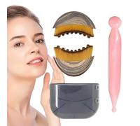 Lymphatic Face Brush, Massage Dry Brush Face Brush, Muscle Therapy Massage Stick, Lymphatic Drainage Face Brush + Resin Acupressure Pen for Jawline, Chin and Face Sculpting