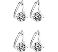 Lymphatic Germanium Earrings,Lymphvity Germanium Earrings,Lymphatic Drainage Earrings,Lymphatic Earrings for Women,Magnetic Earrings for Women and Men (Silver-2Pairs)