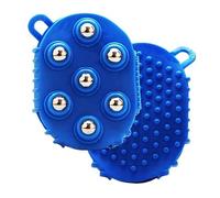Lymphatic Gloves,Lymphatic Drainage Gloves for Women,Handheld Massage Ball,Beauty Roller Body Care Muscles Relief Tool with 7 Metal Roller Ball,360 Degree Massage Roller for Neck, Back, Legs (Blue)