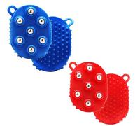 Lymphatic Gloves,Lymphatic Drainage Gloves Handheld Massage Ball Relief for Neck, Foot, Hamstrings, Thighs, and Full Body Care 7 360-degree-roller Metal Roller Ball (2Pcs MIX1)