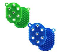 Lymphatic Gloves,Lymphatic Drainage Gloves Handheld Massage Ball Relief for Neck, Foot, Hamstrings, Thighs, and Full Body Care 7 360-degree-roller Metal Roller Ball (2Pcs MIX3)