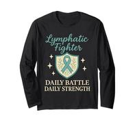 Lymphedema Warrior Lymphatic Awareness Chronic Illness Fight Long Sleeve T-Shirt