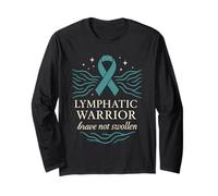 Lymphedema Warrior Lymphatic Awareness Chronic Illness Fight Long Sleeve T-Shirt