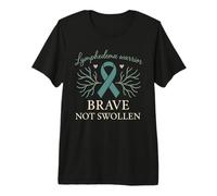 Lymphedema Warrior Lymphatic Awareness Chronic Illness Fight Premium T-Shirt