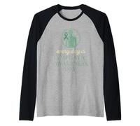 Lymphedema Warrior Lymphatic Awareness Chronic Illness Fight Raglan Baseball Tee