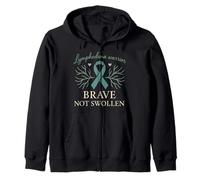 Lymphedema Warrior Lymphatic Awareness Chronic Illness Fight Zip Hoodie