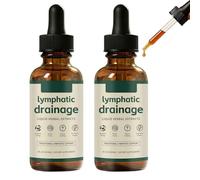 Lymphoria Lymphatic Drainage Drops, Lymphatic Drainage Drops, Lymphoria Wellness Drop , Naturally Drains Swelling from the Face, Abdomen and Legs, For Women and Men (2pcs)