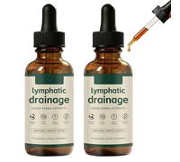 Lymphoria Lymphatic Drainage Drops,Lymphoria Wellness Drops,Lymphatic System Support,Natural Herbal Blends,Quick and Effective, for Women and Men (2pcs)