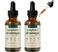 Lymphoria Lymphatic Drainage Drops, Lymphoria Wellness Drops, Lymphatic System Support, Natural Herbal Blends, Quick and Effective, for Women & Men (2pcs)