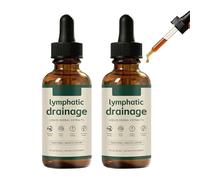 Lymphoria Lymphatic Wellness Drops with Burdock, Dandelion & Ginger, Herbal Liquid Drops for Daily Wellness Support, Fast Absorbing Vegan Formula, Sugar Free, Easy-to-Use Dropper (2 PCS)