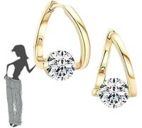Lymphvity Germanium Earrings - Lymph Drainage Earrings Jewelry, Lymphatic Magnetotherapy Earrings, Lymphvity MagneTherapy Germanium Earrings, Magnetic Therapy Earrings for Women (Gold)