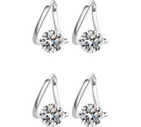 Lymphvity Germanium Earrings,Lymphatic Drainage Earrings,Lymphvity Therapy Germanium Earrings for Women Girl,for Everyday Use (Silver-2Pairs)