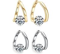 Lymphvity Germanium Earrings, Lymphatic Magnetotherapy Earrings, Acupuncture Earrings, Lymph Drainage Earrings Jewelry (Sliver+Glod)