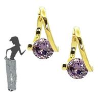 Lymphvity Germanium Earrings,Lymphatic Magnetotherapy Earrings,Lymph Drainage Earrings,Lymphatic Drainage Earrings,Magnetic Earrings for Women (Purple)