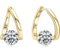 Lymphvity Germanium Earrings,Lymphvity Therapy Germanium Earrings for Women Girl (Gold)