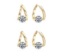 Lymphvity Magne Therapy Germanium Earrings, Halolux Lymphvity Germanium Earrings, Flysmus Lymphvity Magnetherapy Germanium Earrings, Cawop Germanium Earrings for Women Jewelry Gift (Gold 2Pairs)