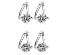 Lymphvity Magne Therapy Germanium Earrings, Halolux Lymphvity Germanium Earrings, Flysmus Lymphvity Magnetherapy Germanium Earrings, Cawop Germanium Earrings for Women Jewelry Gift (Sliver 2Pairs)