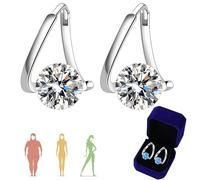 Lymphvity Magne Therapy Germanium Earrings, Magnetic Earrings for Men, Lymphvity Magnetic Therapy Earrings, A Small Daily Habit You Can Wear (Silver)