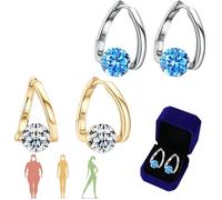 Lymphvity Magne Therapy Germanium Earrings, Magnetic Earrings for Men, Lymphvity Magnetic Therapy Earrings, A Small Daily Habit You Can Wear (2Pcs-A)