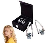 Lymphvity MagneTherapy Germanium Earrings, Lymphvity Germanium Earrings, Lymphatics Drainages Earring for Weight Loss, for Everyday Use (A#)