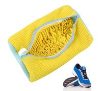 Lymshine Shoe Washing Machine Bag, 1pc Laundry Shoe Bags for Washing Machine Reusable, Trainer Shoe Wash Bag, Shoe Laundry Bags with Hidden Zipper Design, Non-Tangle, Yellow
