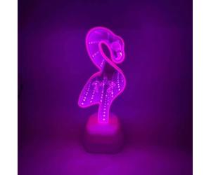 LYMSXAZOU 3D Mirror Night Light, Rainbow, LED, Glass, Modern, Tabletop, Indoor, 5V DC, Cordless