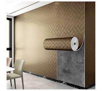 LYMSXAZOU 3D Peel and Stick PVC Slat Wall PanelsThick SelfAdhesive Mirror Effect for Living Room & Bedroom Decor Soundproof Ceiling Panels Light Brown 23.6"x118"