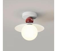 LYMSXAZOU Adjustable Ceiling Light Japanese Simple Design Corridor Lamp 3-Colour Two Styles Flush Mount Lamps for Hallways, Offices, Living Rooms, Bedroom (Color : Red