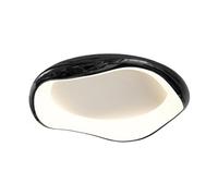 LYMSXAZOU Black Modern Ceiling Lamps Cool White 6000K Lighting Fixtures for Bedroom Dimmable Living Room LED 23.6" Farmhouse 1 Light Fixture Kitchen, Dining Room, Hallways