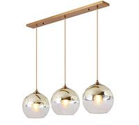 LYMSXAZOU Chandelier Modern Pendant Light Living Room Dining Table Contemporary Hanging Lamp Country House Study Office Design Round Glass Lampshade Ceiling Lighting Star of