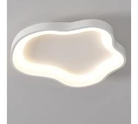 LYMSXAZOU LED Flush Mount Ceiling Light,3CCT 3000K-6000K Dimmable Close to Lamp Creative Cloud Shape Lighting Fixtures Minimalist for Living Room Hallway Kitchens - Warm White