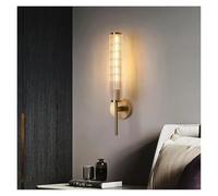 LYMSXAZOU Light Fittings Ceilings Living Room Chandelier Modern Clear Glass Wallgold Brass Indoor Foyer Bed Lamp E14 Bulb Aisle Conce,Modern