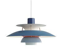 LYMSXAZOU Modern Nordic Design Multi layer Purple Gradient Chandelier Pendant Light for Restaurant Bar Cafe Bedroom Nightstand 50cm