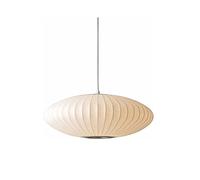 LYMSXAZOU Modern Silk Pendant Lamp Spherical Single Head Chandelier Simplistic Suspension Lighting Fixtures Living Room Bedroom Hotel Hall Cafe Japan Style Hanging Light