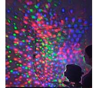 LYMSXAZOU Snowflake Projector Light, Christmas Light Rotating LED Snowfall Lamp with Remote Control,Multicolor