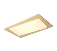 LYMSXAZOU Wabi Sabi Art Large LED Light Fixture Japanese Style Travertine Ceiling Light, with Square Acrylic Stone Lampshade Hardwired Retro Entryway for Balcony Bedroom Kitchen Island