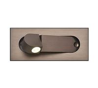 LYMSXAZOU Wmdtr Engineering Reading Wall Lamp Hotel Headboard Spotlight, Modern LED Bedroom Light Sconce, Bedside Recessed Push Switch Lamps, 360° Rotatable