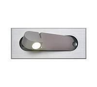 LYMSXAZOU Wmdtr Engineering Reading Wall Lamp Hotel Headboard Spotlight, Modern LED Bedroom Light Sconce, Bedside Recessed Push Switch Lamps, 360° Rotatable