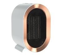 LYMYBETY Portable Electric Heaters, 1200W Ceramic Plug in Fan Heater, with 2 Heat Modes & Overheating & Tip-Over Protection, Energy Saving, Small Smart Space Heaters for Bedroom, Living Room (White)