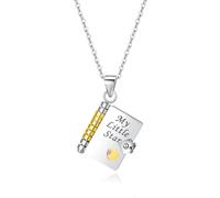 LYMYF My Little Star Book Necklace - Pendant with 6 Engraved Pages
