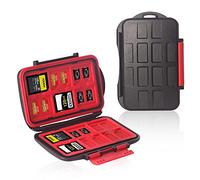 LYNCA 36 Slots Memory Card Case Holder Water-Resistant Anti-Shock Carrying Case for 24 TF and 12 SD Cards Wallet Camera Cards Storage Box