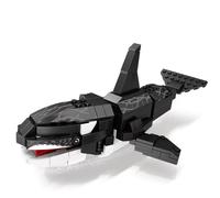 Lynda Building Blocks Orca Whale Set, 3D Ocean Animal Model Kit, Realistic Black & White Whale Construction Toy,Great for Solo Builds or Family Fun,Age for 8 Plus