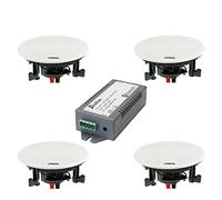 Lyndahl CS200BT Kit with 2 or 4 Speakers Including Bluetooth Amplifier, Built-in Speaker, Bluetooth, Ceiling Speaker with AUX-IN, Bluetooth Speaker with 4 Speakers