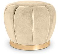 LYNEFOIN Upholstered Footstool Foot Stool，Nordic Low Stools/Home Stool/Fashion Creative Fitting Room Fabric Change Shoes Stool/Makeup Round Stool Modern Minimalist/15.7x15inches Storage Foo