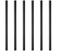 Lyngby Glas Black Glass Straws - 6 pcs