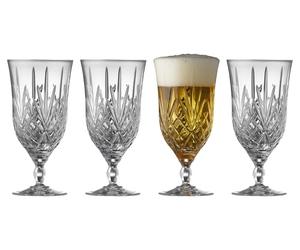Lyngby Glas Krystal Melodia Beer Glass 40 cl 4 pcs